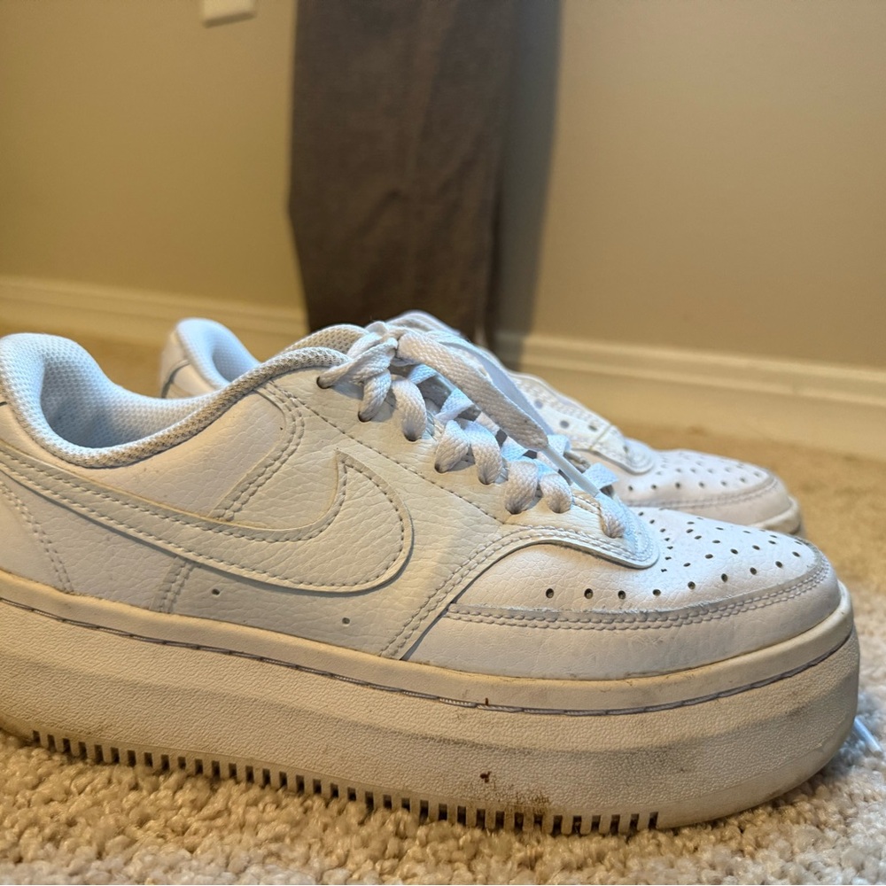 Nike White Platform Sneakers